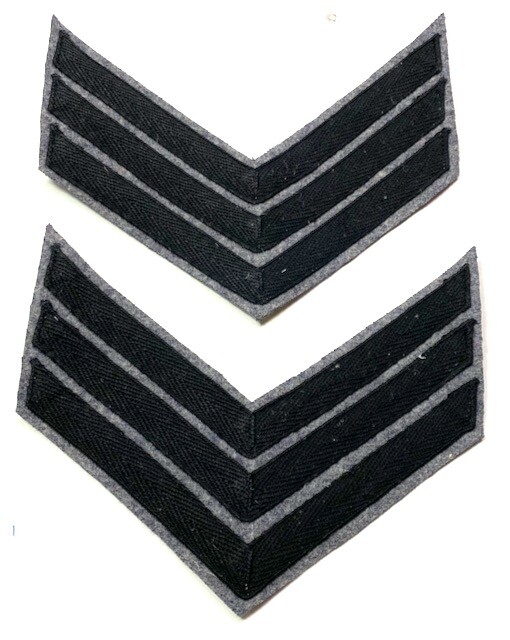 CIVIL WAR CS CONFEDERATE SARGEANT NCO RANK CHEVRONS-INFANTRY