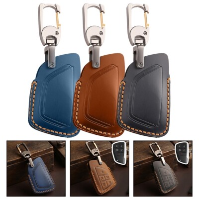 Auto-Leather Car Key Fob Case Cover 5 Button for Chevrolet For GMC For Buick