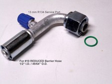 A/C Beadlock Fitting Female O R 90 Deg #10 REDUCED Barrier W/13m PORT 35R1323-3