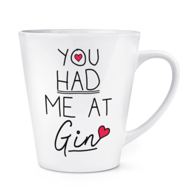 Du Hatte Me Bei Gin 341ml Latte Becher Tasse - Lustig Liebe Valentinstag