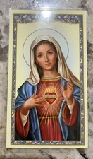 Prayer to the Immaculate Heart of Mary Laminated Prayer Card