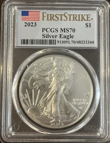 2023 American Silver Eagle $1 PCGS MS70 First Strike