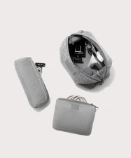 Dagne Dover Hunter Heather Grey Toiletry Kit Large WITH DUST BAG.