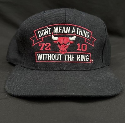 Vintage Pro Player Chicago Bulls 72-10 Snapback Hat 1996 Championship Original 