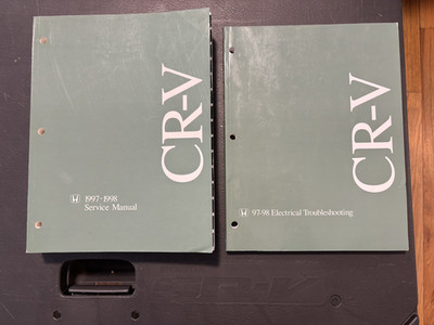 1997-1998 Honda CR-V Factory Service Manual & Electrical Troubleshooting Manuals
