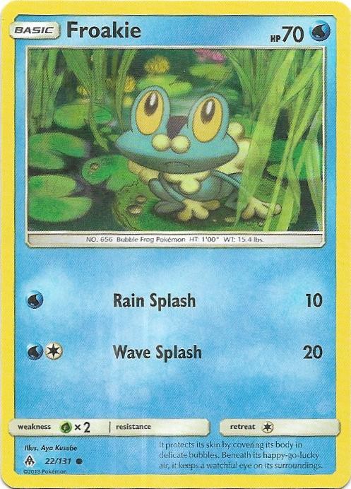 Froakie 22/131 Common Forbidden Light Pokemon Near Mint