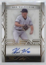 2022 Leaf Trinity Clear Gold Spectrum Foil /7 Ken Waldichuk #CA-CW2 Auto 04tw
