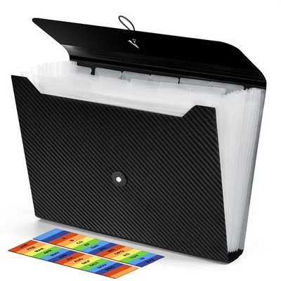 Accordion File Organizer with 13 Pockets for A4 Documents and Receipts