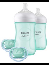 Philips Avent Teal Natural Bottle and Ultra Air Pacifier Gift Set