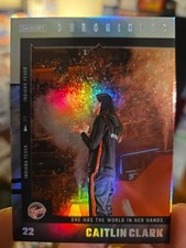2025 Panini Caitlin Clark Chronicled #57 Holo Foil Parallel World in Her Hands