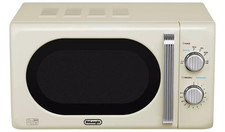 De'Longhi Countertop Microwave 20L 800W Cream Dial Control Timer Defrost