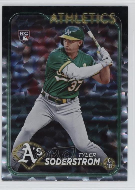 2024 Topps Series 1 Silver Crackle Foil Tyler Soderstrom #244 1fh7