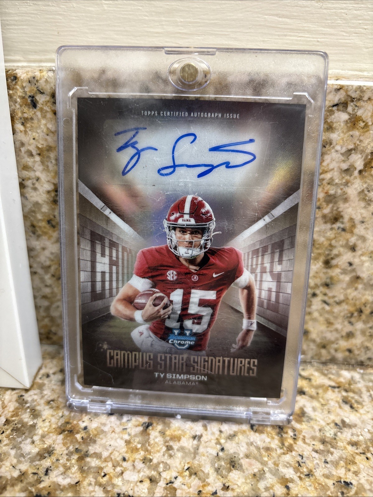 2025 Bowman University Chrome - Campus Star Signatures Ty Simpson #CSS-TS...