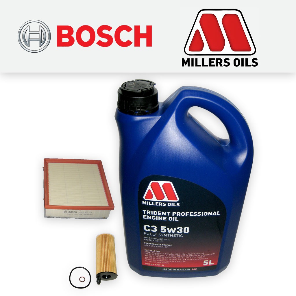SERVICE KIT for BMW 2 SERIES F22 F23 225D B47 OIL AIR FILTERS +OIL (2015-2019)