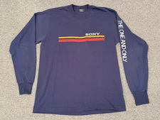 Vintage Sony The One and Only Long Sleeve Shirt Sz L Screen Stars
