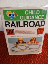 VINTAGE TOY RAILROAD TRAIN SET CHILD GUIDANCE - COMPLETE - COLLECTIBLE PLAYSET
