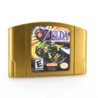 The Legend of Zelda Majora's Mask N64 Holographic Gold Cart Authentic Tested