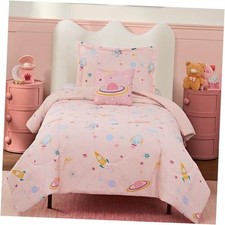 Comforter Set for Girls-3 Pieces Space Glow in The Dark Bedding Twin Planet