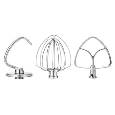 Wiselet Stainless Steel Accessories for KitchenAid 4.5-5 Qt Medium, Silver 
