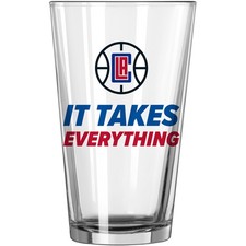 LA Clippers 16oz. Team Slogan Pint Glass