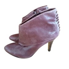 Rare Vintage Nine West Plum Fold Over Boot 3.5 Heel Size 8M