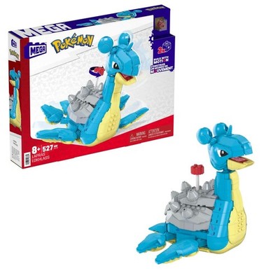 Mega Construx Pokémon Lapras, 529 Bloques de construcción con Movimi (US IMPORT)