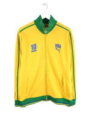Puma #10 Pele Brazil Trainingsjacke Gelb L Herren