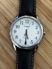 Timex Easy Reader 40th Anniversary 40mm White Dial Black Leather Quartz WR30m