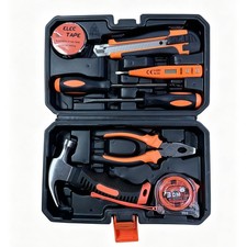 Werkzeugset 8-teilig mit Koffer f&uuml;r Haushalt, Reparatur, DIY, Mobil, GT-08TL-O