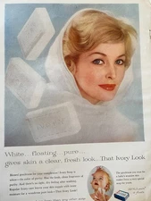 Ivory Soap, Full Page Vintage Print Ad, aa