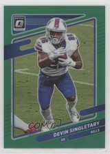 2021 Panini Donruss Optic Green Prizm 2/5 Devin Singletary #54 fm0