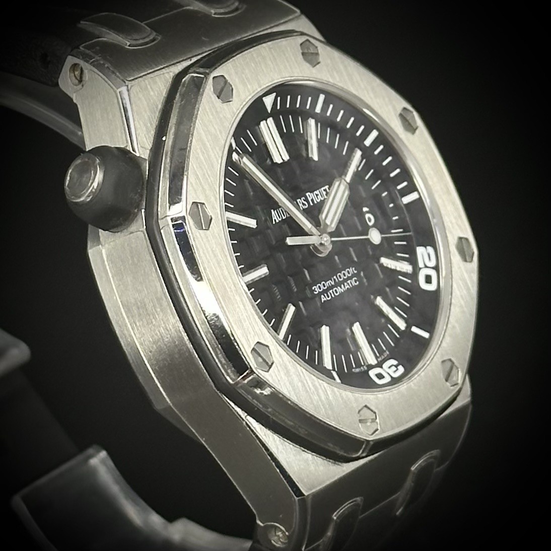 Audemars Piguet Royal Oak Offshore Diver 15703ST Black Dial 42mm