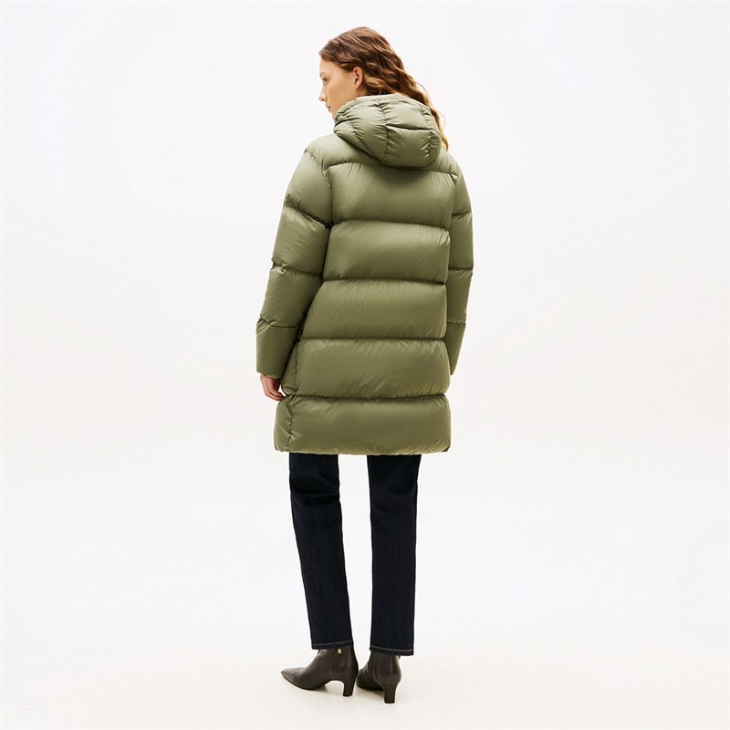 Tommy Hilfiger Womens Modern Down Coat Utility Olive image 7
