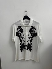 Alexander McQueen Men s Roses Printer Shirt Polo Shirt - Size M MSR 990