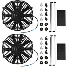 Electric Radiator Cooling Fan - Upgrade Universal Slim Fan Set of 2 12 Inch 