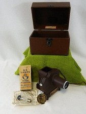 VINTAGE Sawyers View Master Projector Cast Steel Mod S-1 w/TAG, Case Extra Bulb