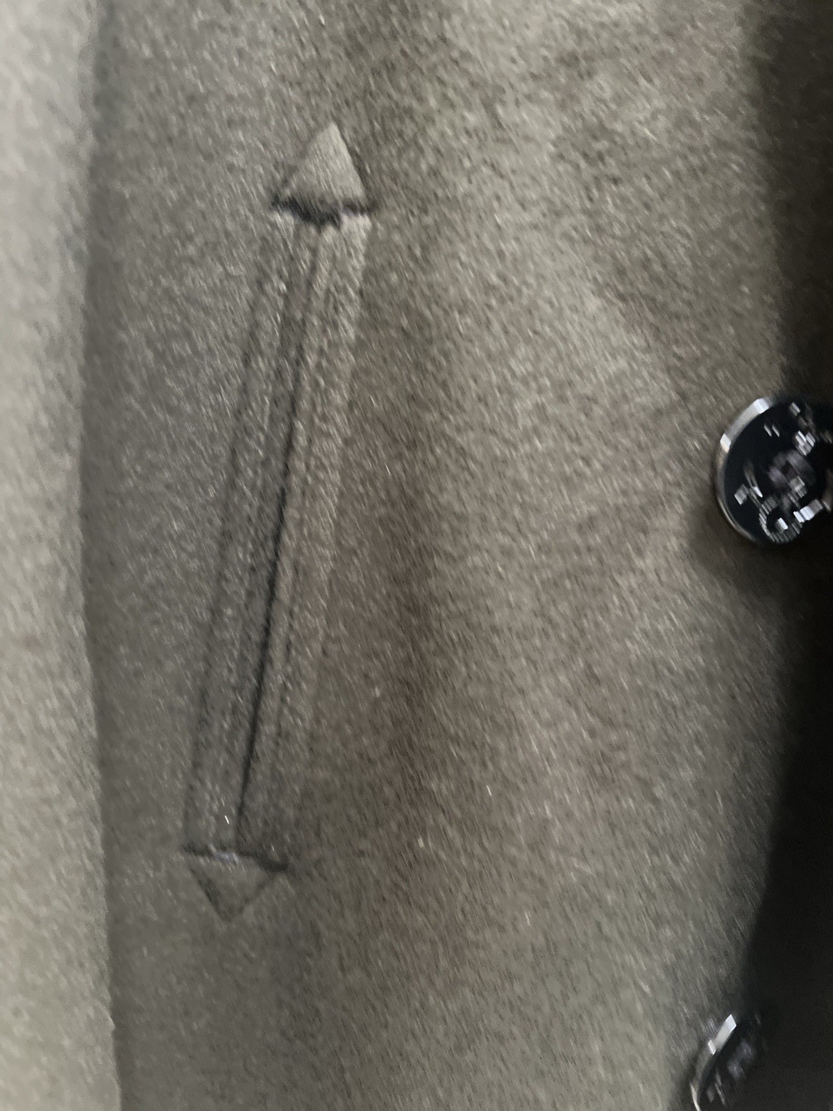 Sterlingwear Olive Green Peacoat Jacket Size 42R New Never Worn Wool Military 