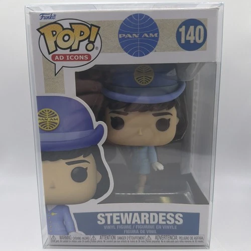 FUNKO POP ! STEWARDESS 140 PAN AM AD ICONS with Protector