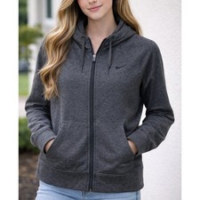 Nike Therma Fit Full Zip Hoodie Gray Heather Women's XS Athletic Warm