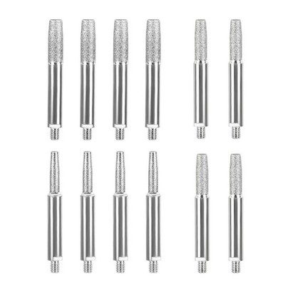 12pcs 5/32'' 3/16'' 7/32'' Chainsaw Sharpener Burrs Bit Assortment 4.0/4.8/5.5mm