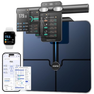 Smart Scale for Body Weight, 8-Electrode Body Composition Scale with BMI, Bod...