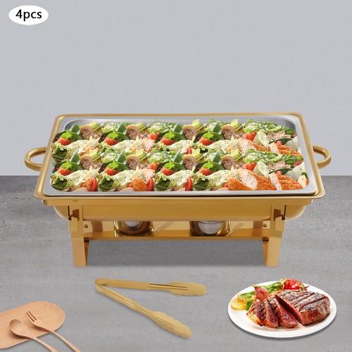 4PCS  Chafing Dish Buffet Warmer Set,Chafing Dish Set  Chafing Buffet Dishes - Picture 23 of 23