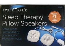 Sound Oasis Sleep Therapy #1 Pillow Speakers SP-101 NIB Sealed Inline Volume 