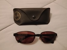 Ray-Ban RB 3247 Black Full Rim Rectangular Sunglasses With Case Italy