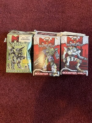Wizkids MechWarrior Dark Age Booster Pack Lot of 3 Factory Sealed 2002