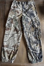 Realtree Camo Cargo Pants Youth 10/12L Hunting Outdoor Cuffed