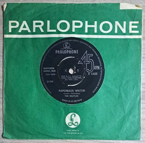 The Beatles - Paperback Writer - R 5452 - 7" Vinyl Single - VG / VG
