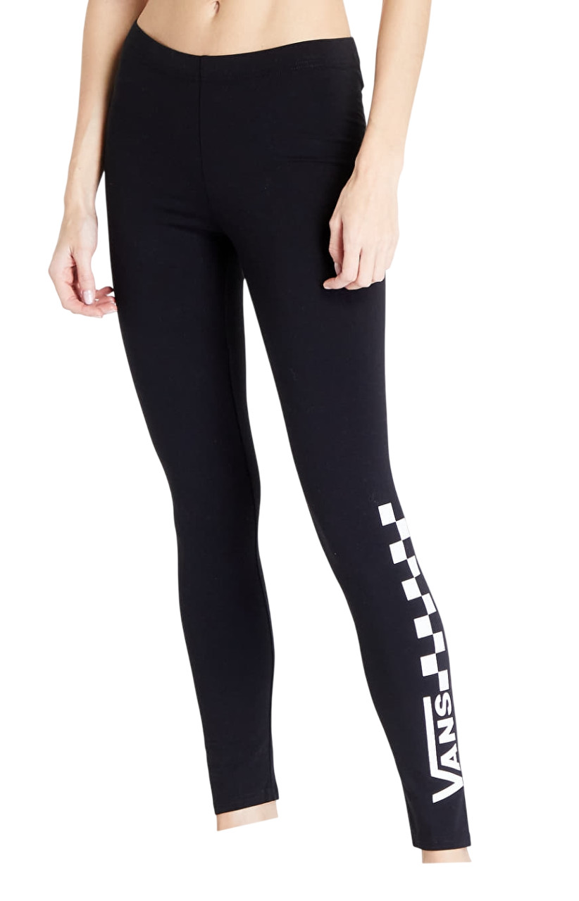 VANS | Mujer CF6557 Negro Pizarra Compresión Gimnasio Leggings Parte Inferior | Talla XS