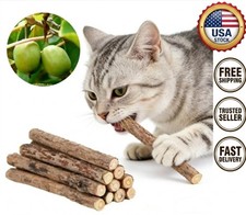 20 PCS Catnip Sticks Organic Cat Chew Toys Natural Plant Matatabi Silvervine