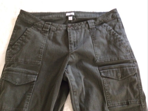 Relativity Womens Jeans Size 12 Green Olive Stretch - Picture 2 of 5